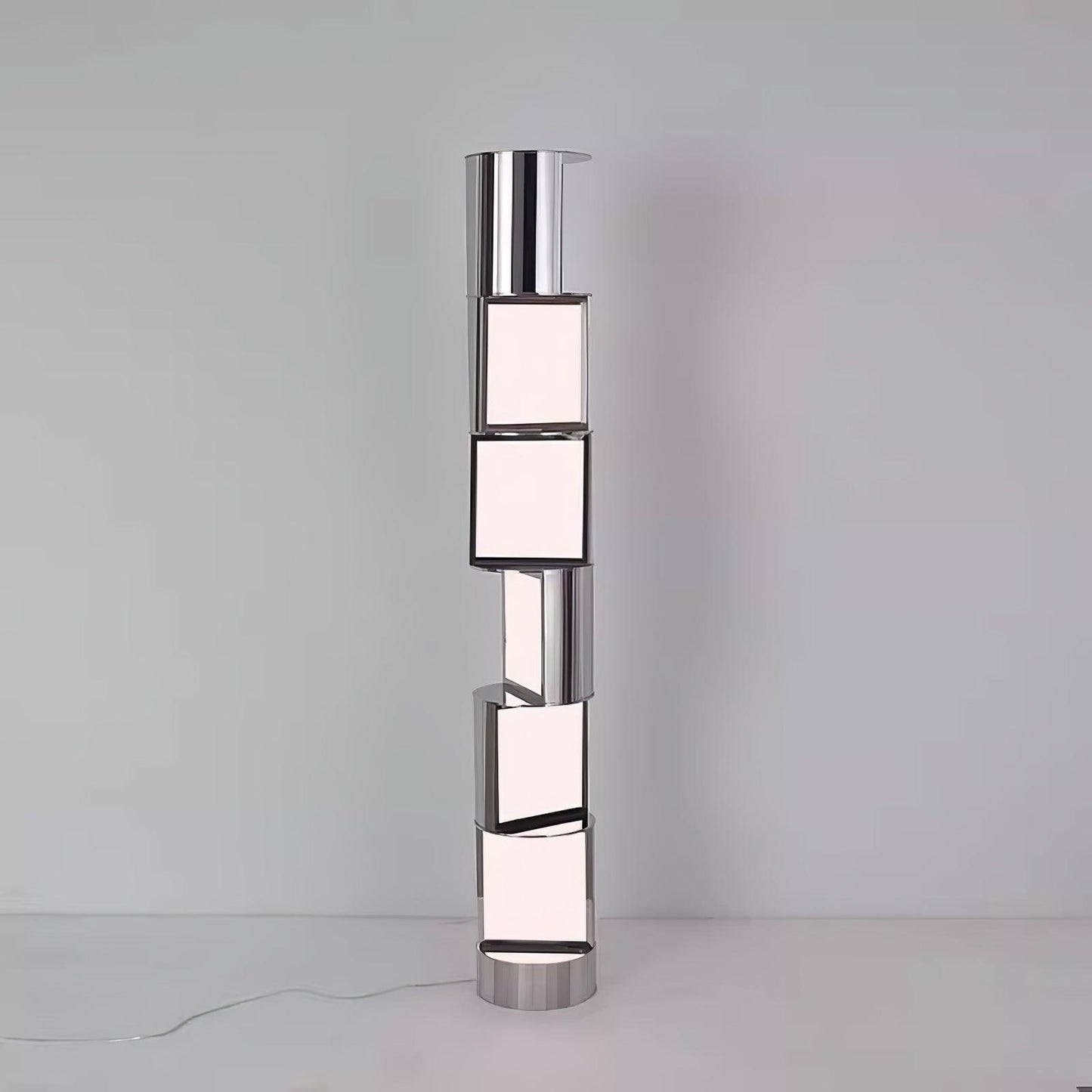 Half Cylindrical Rotating Uplight Lamp Floor Lamp