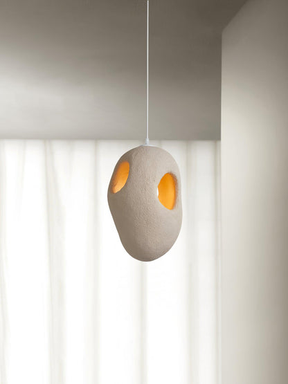 Hand-Built White Droplight Pendant Lamp