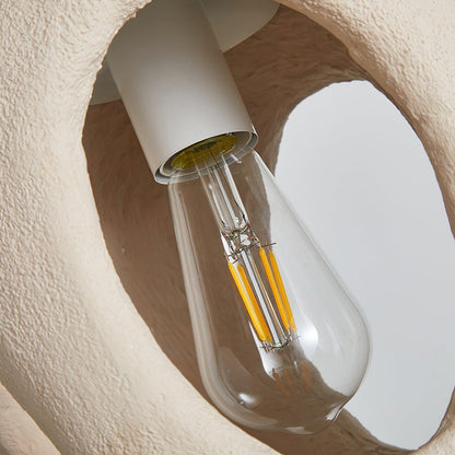 Hand-Built White Droplight Pendant Lamp