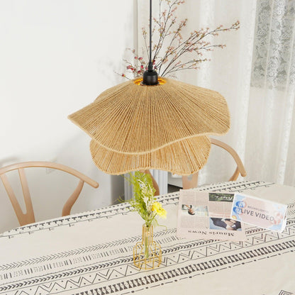 Handmade Straw Hat Hanging light Pendant Lamp