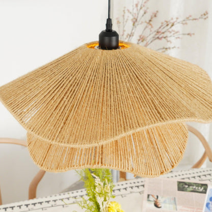 Handmade Straw Hat Hanging light Pendant Lamp