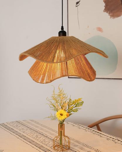 Handmade Straw Hat Hanging light Pendant Lamp