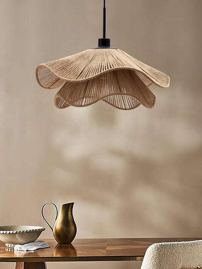 Handmade Straw Hat Hanging light Pendant Lamp