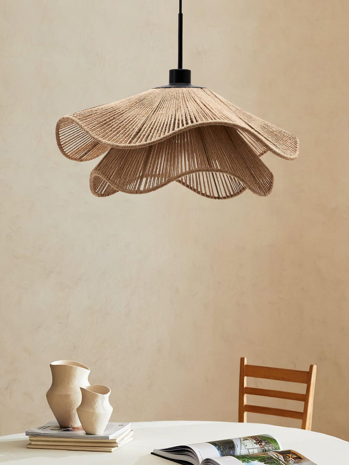 Handmade Straw Hat Hanging light Pendant Lamp