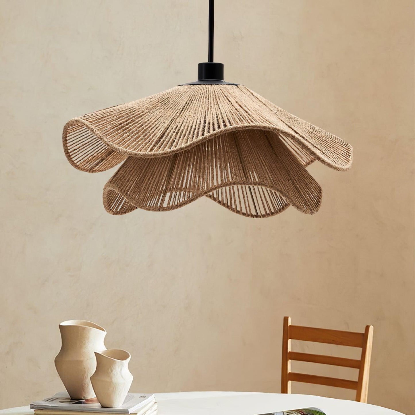 Handmade Straw Hat Hanging light Pendant Lamp