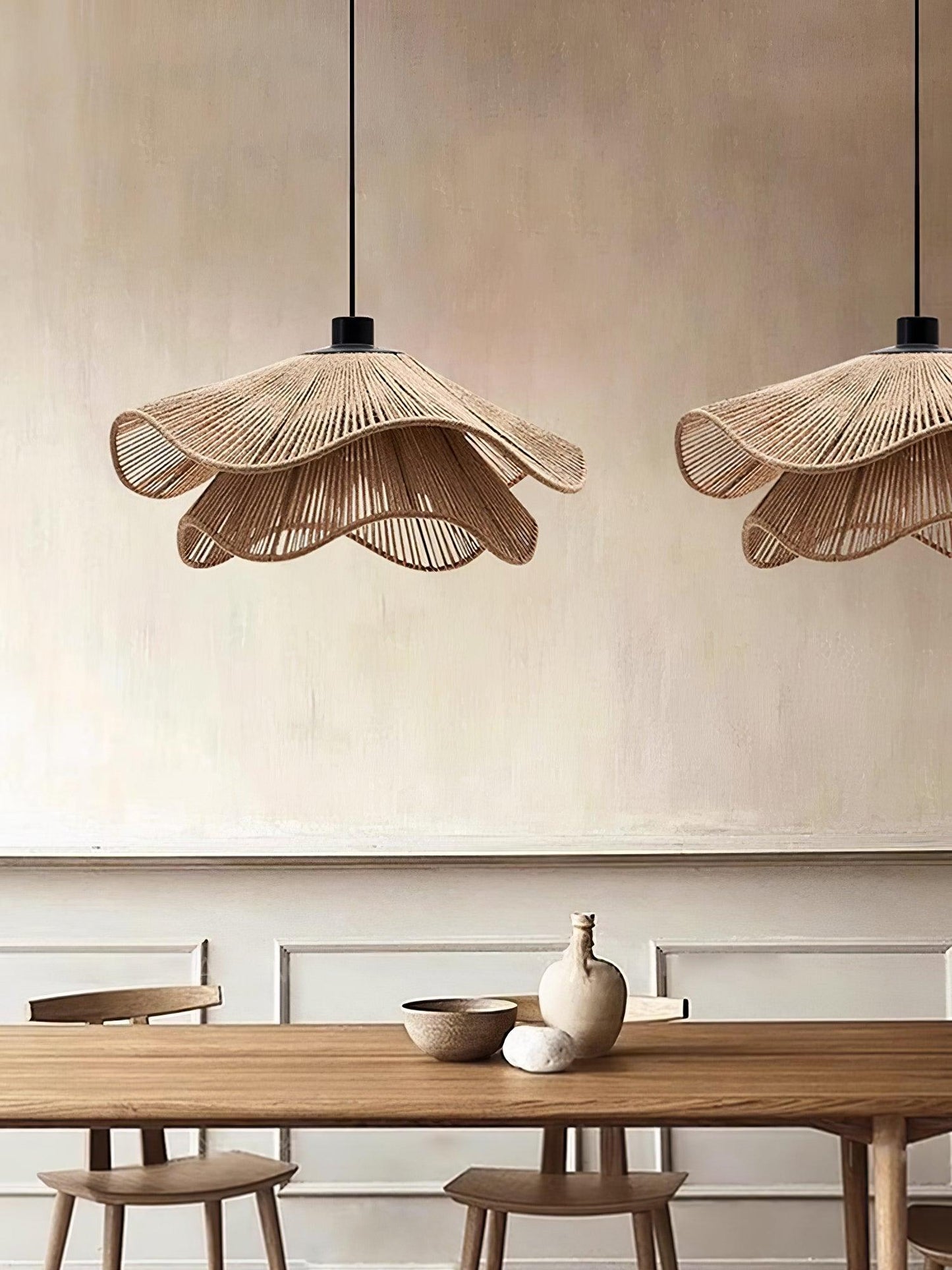 Handmade Straw Hat Hanging light Pendant Lamp