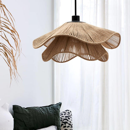 Handmade Straw Hat Hanging light Pendant Lamp