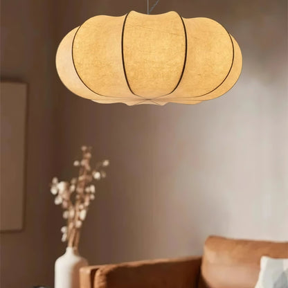 Oblate Silk Droplight Pendant Lamp