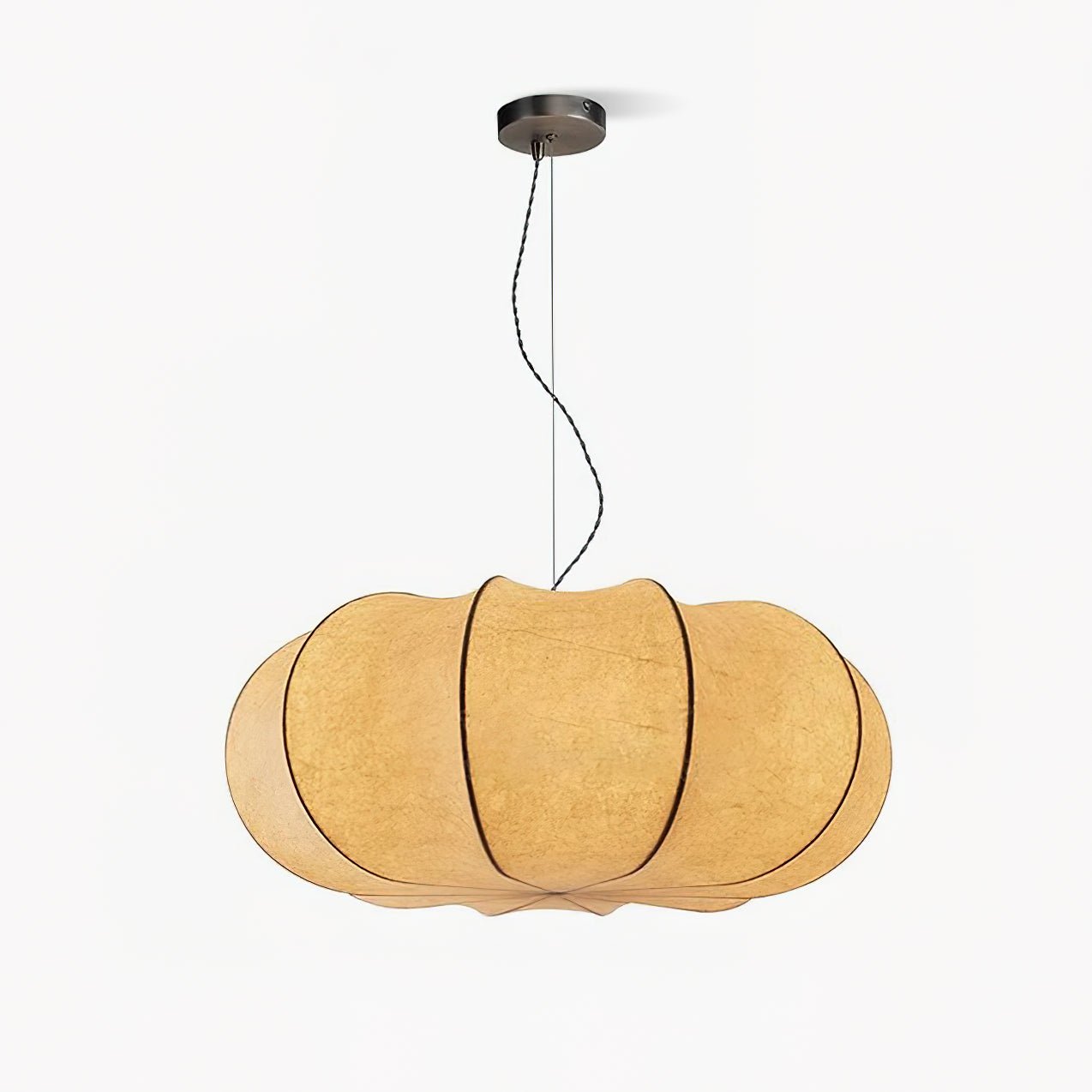 Oblate Silk Droplight Pendant Lamp