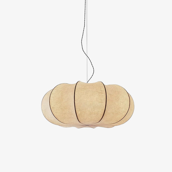 Oblate Silk Droplight Pendant Lamp