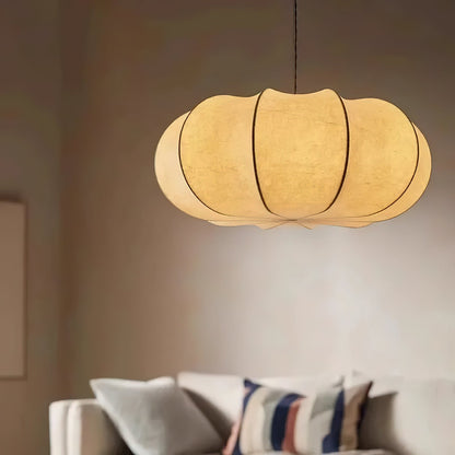 Oblate Silk Droplight Pendant Lamp