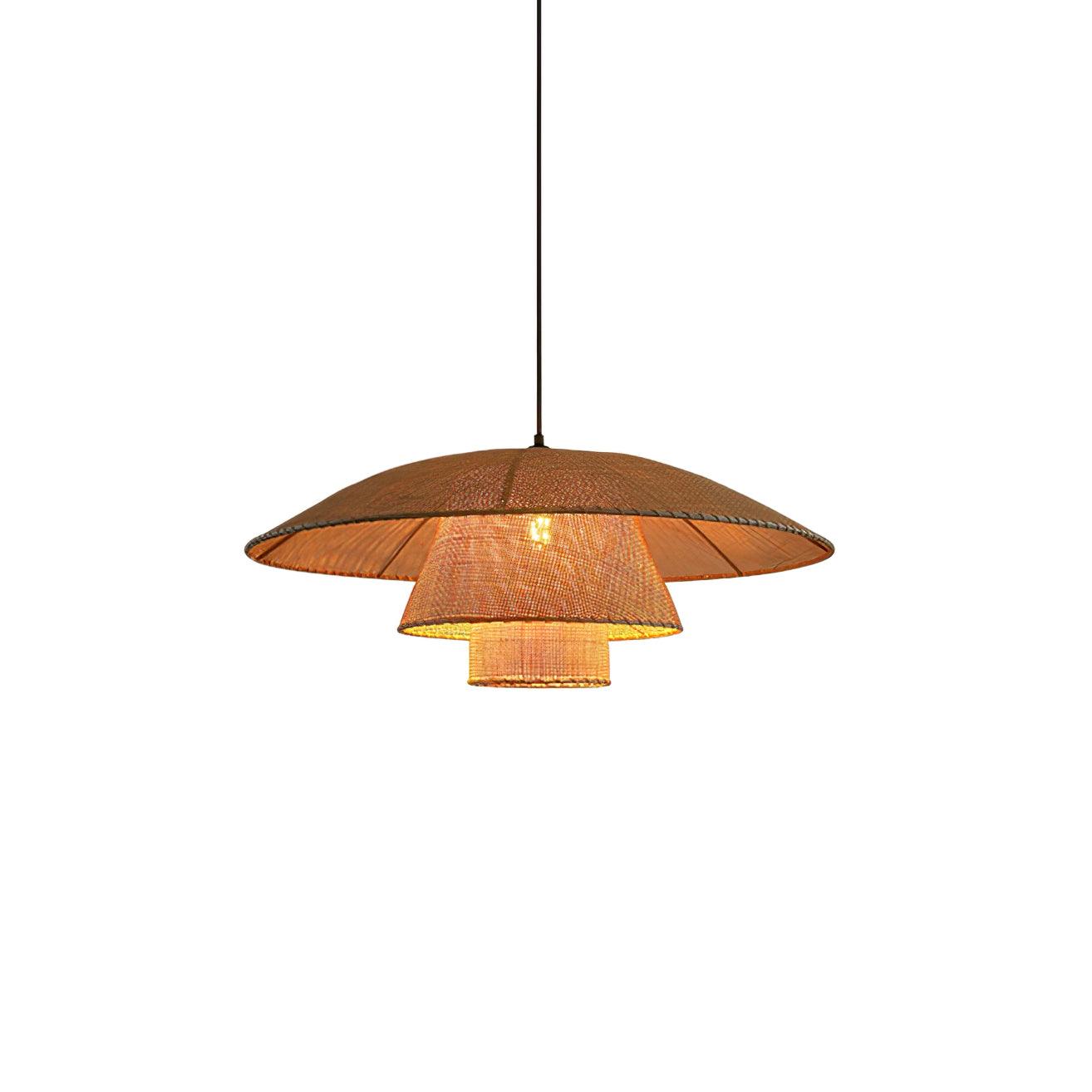 Hat Weave Rattan Drop light Pendant Lamp