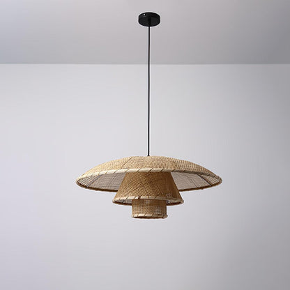 Hat Weave Rattan Drop light Pendant Lamp