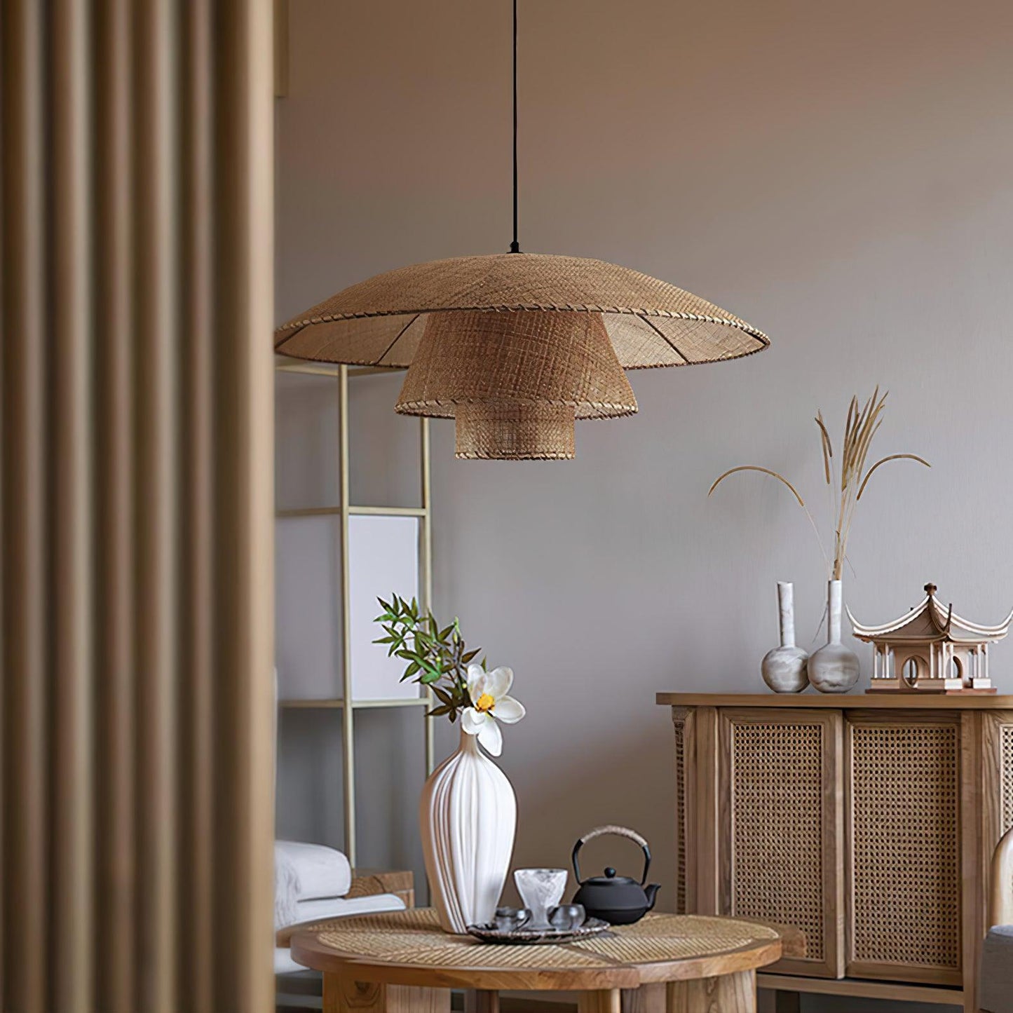 Hat Weave Rattan Drop light Pendant Lamp