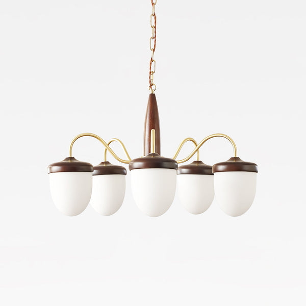 Hazelnut Branch Crown Chandelier