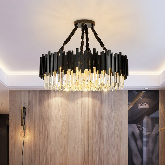 Gio Crystal Chandelier, Black