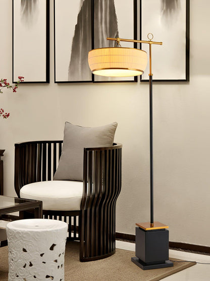 Hejun Fabric Free-standing Lamp Floor Lamp