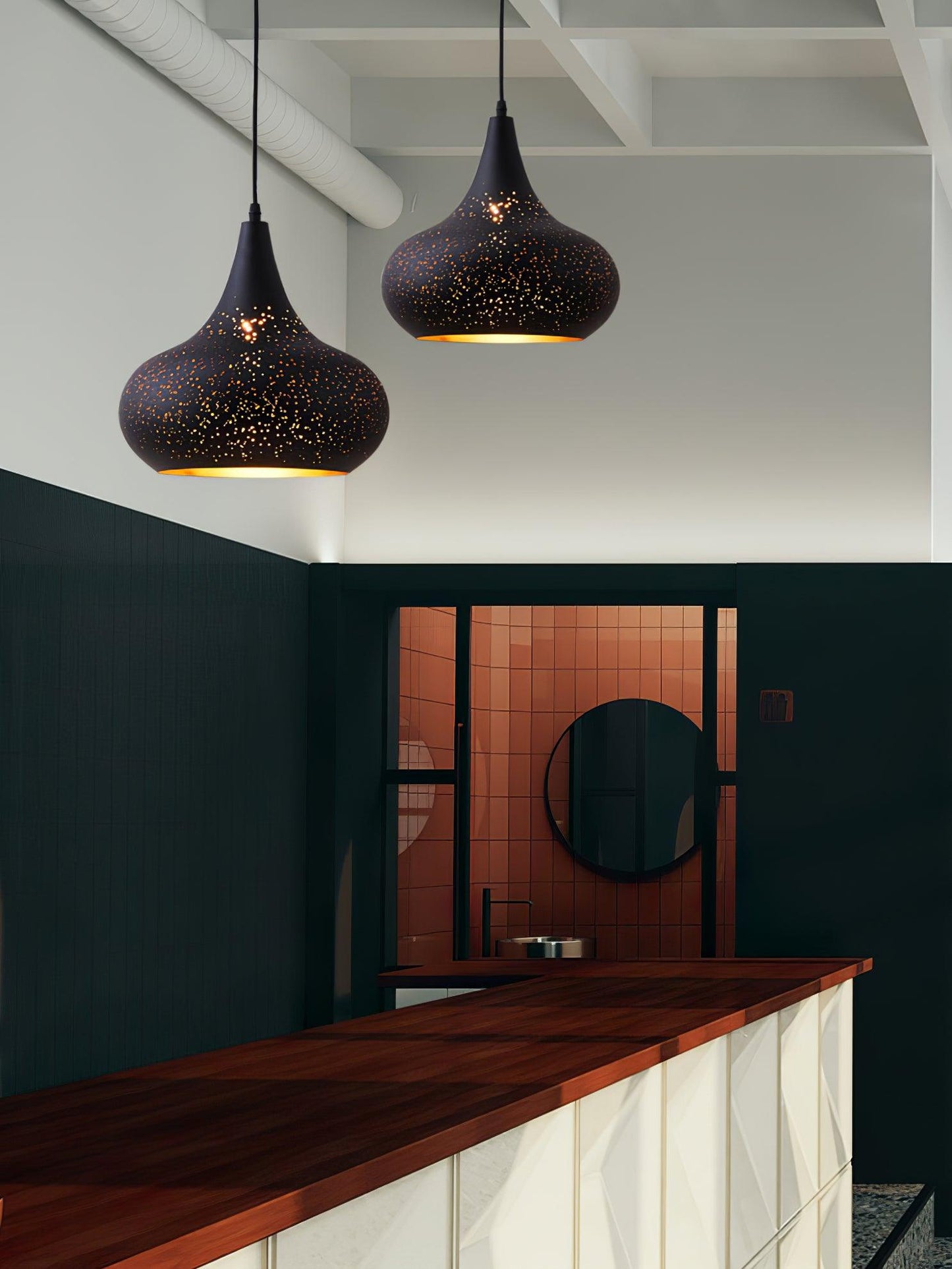 Hollow Industrial Ceiling light fitting Pendant Lamp