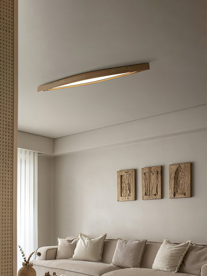 Horizon Linear Wood Flush mount light Ceiling Lamp