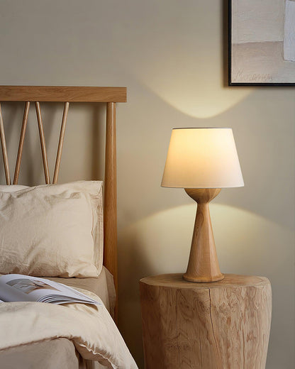 Hourglass Wood Task lamp Table Lamp