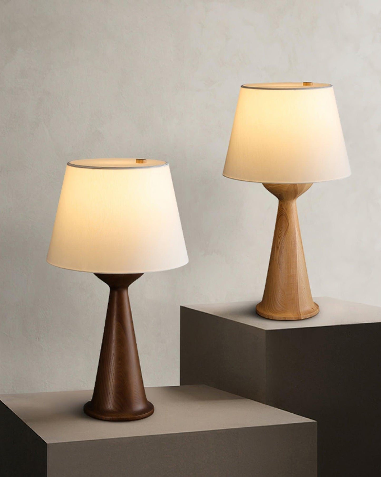 Hourglass Wood Task lamp Table Lamp