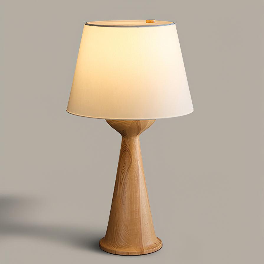 Hourglass Wood Task lamp Table Lamp