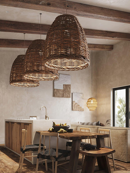 Hues Wicker Hanging light Pendant Lamp