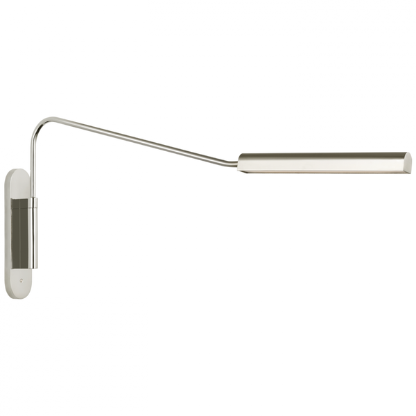 Large Wall Light, 1-Light, LED, Polished Nickel, 16"H (IKF 2351PN D02TM)