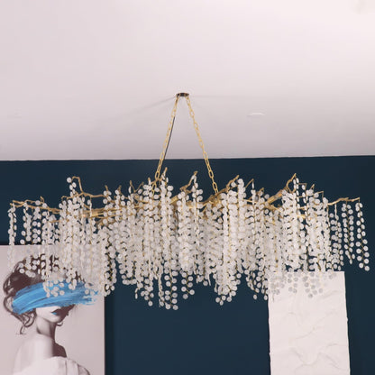 Shiro Noda Crystal Pendant light Chandelier