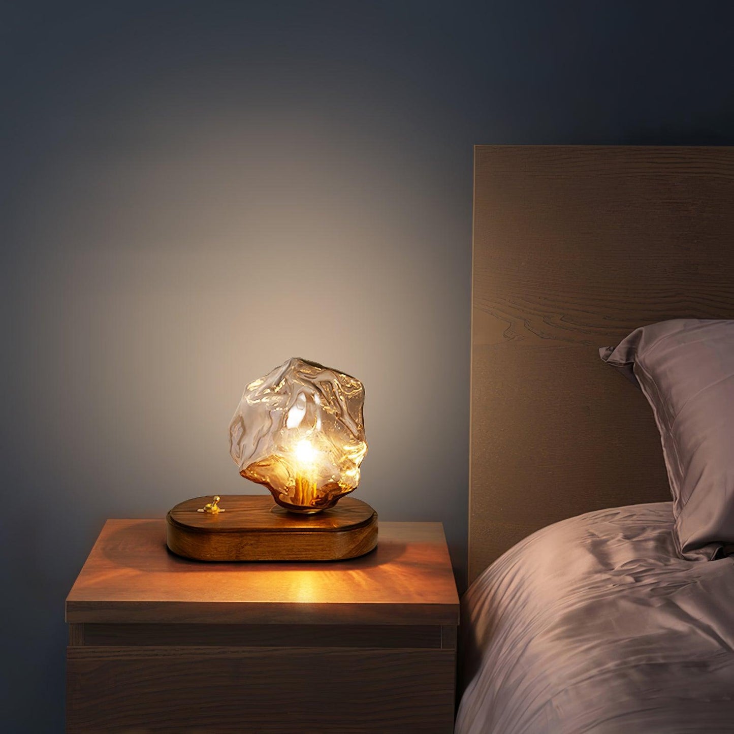 Ice Stone Glass Reading light Table Lamp