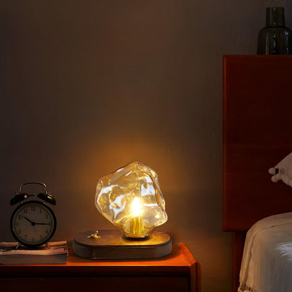 Ice Stone Glass Reading light Table Lamp