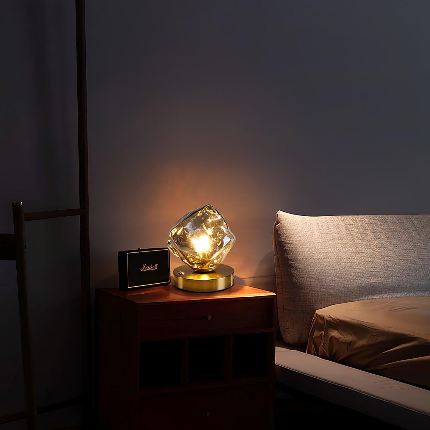 Ice Stone Glass Reading light Table Lamp