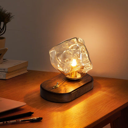 Ice Stone Glass Reading light Table Lamp