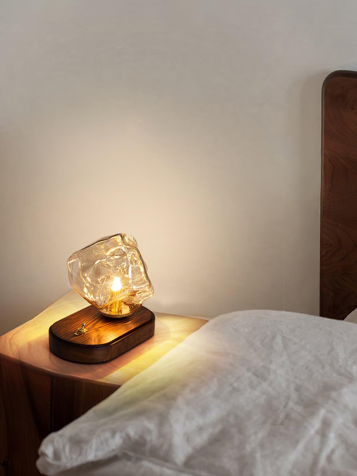 Ice Stone Glass Reading light Table Lamp