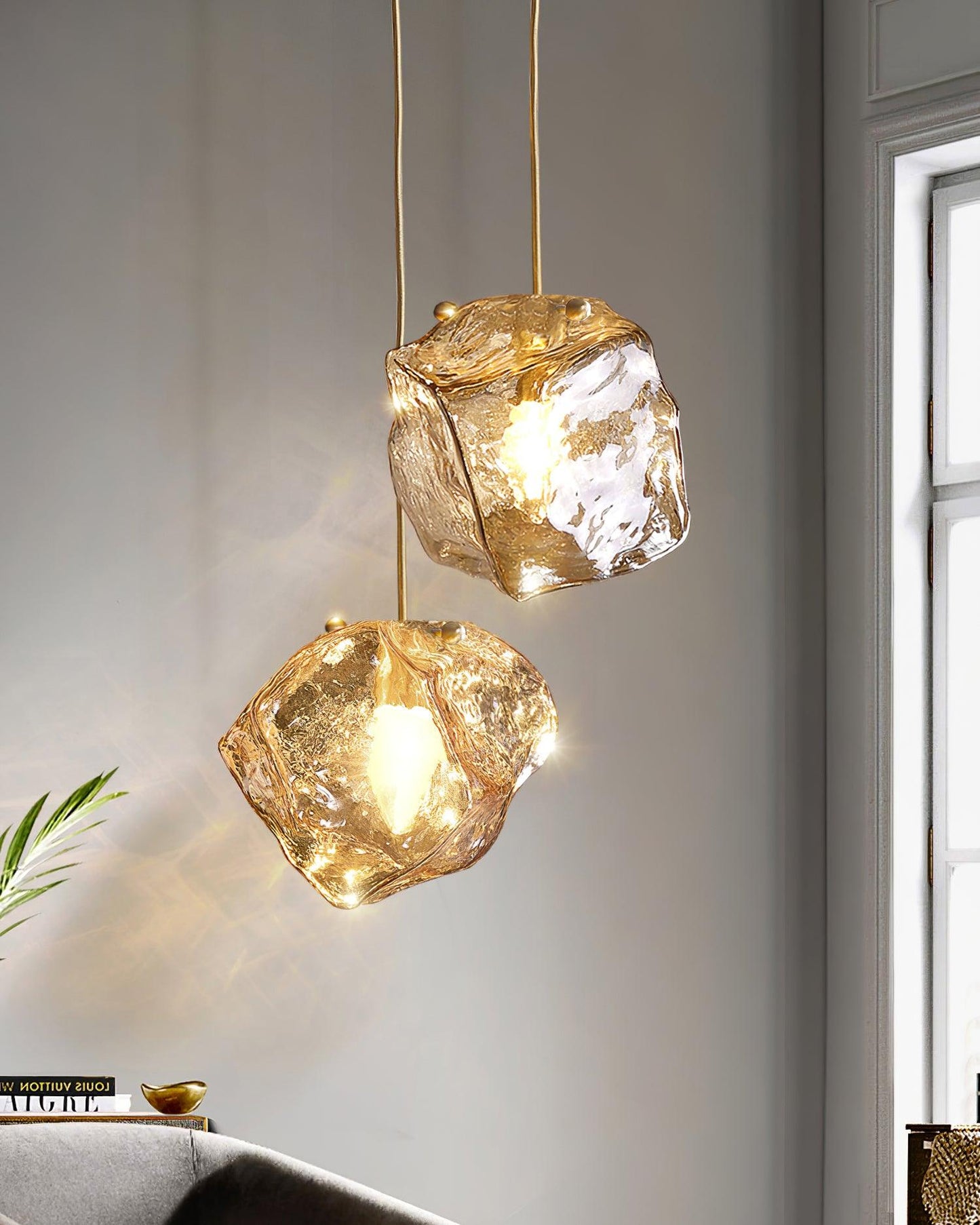 Illyria Ice Glass Drop light Pendant Lamp