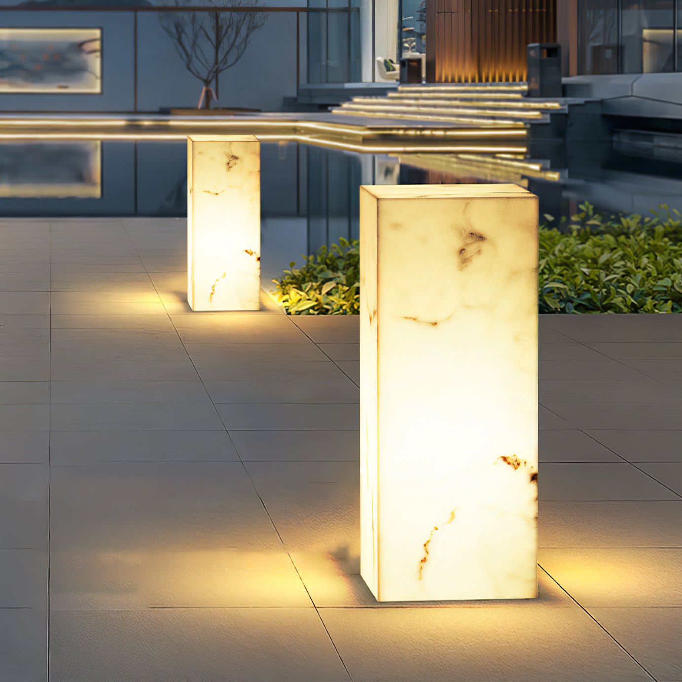 Imitation Marble Cube Landscape light Outdoor Light