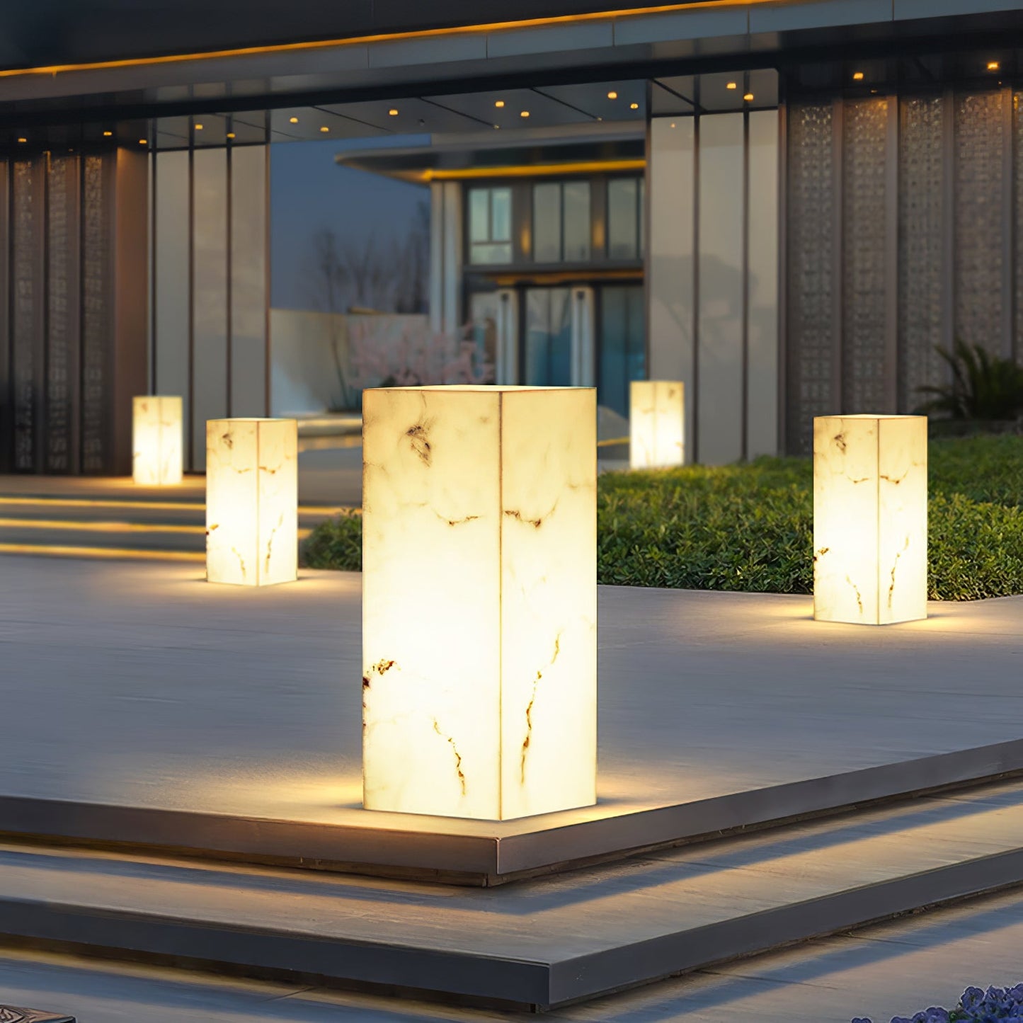 Imitation Marble Cube Landscape light Outdoor Light