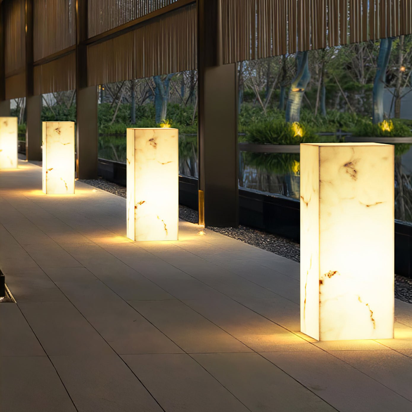 Imitation Marble Cube Landscape light Outdoor Light