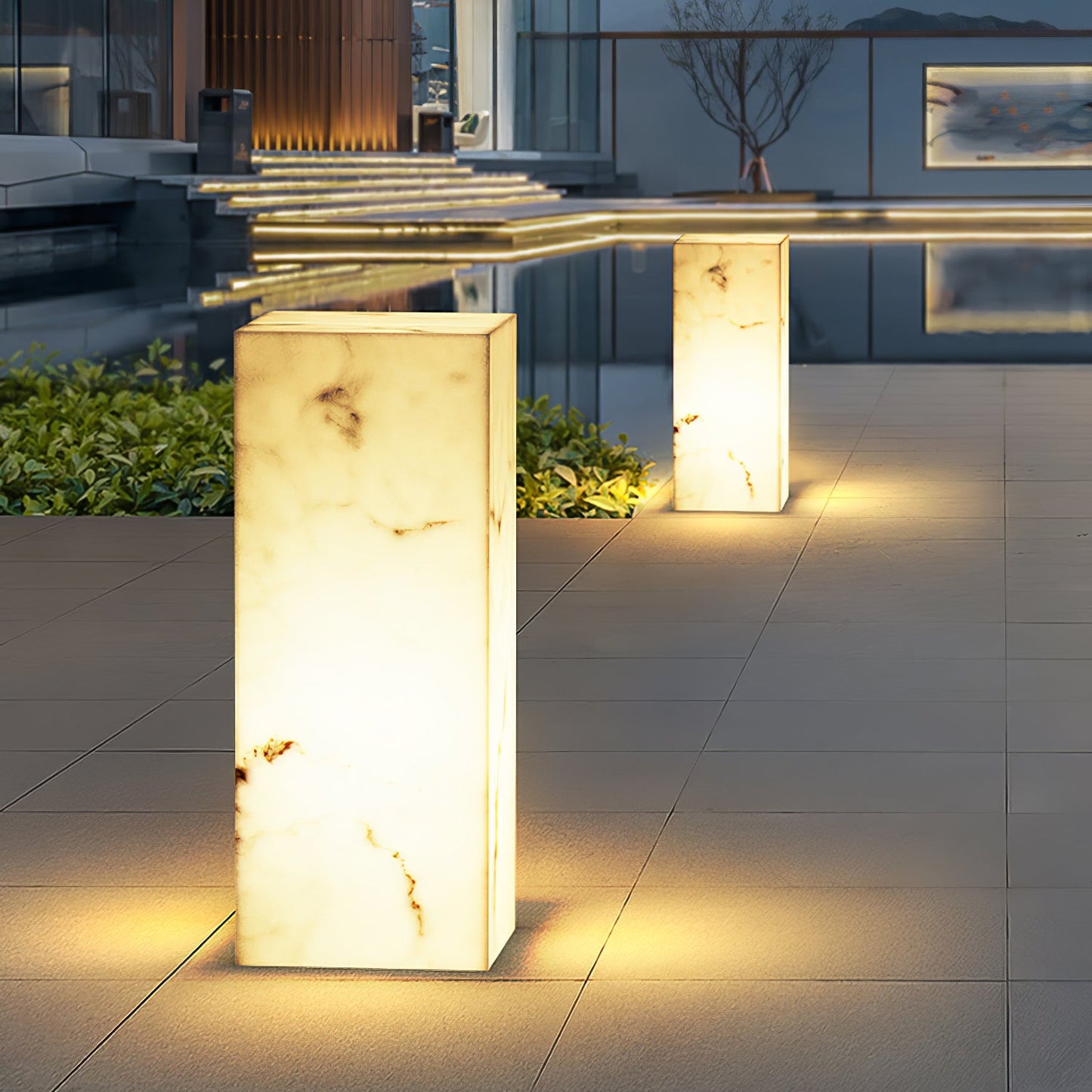 Imitation Marble Cube Landscape light Outdoor Light