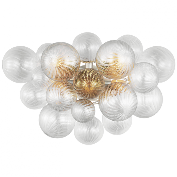 Large Sconce, 5-Light, LED, Burnished Silver Leaf, 17.75"H (JN 2006BSL-CG D02TN)