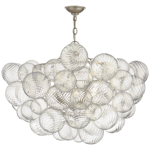 Large Chandelier, 8-Light, Silver, 33"W (JN 5112BSL/CG CTYJD)