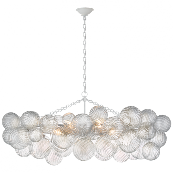 Medium Linear Chandelier - Plaster White