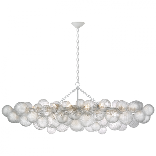 Large Linear Chandelier - Plaster White