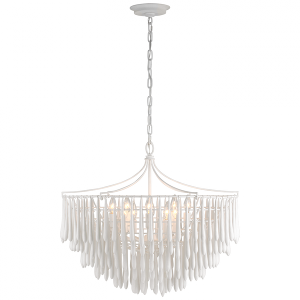 Medium Chandelier - Plaster White