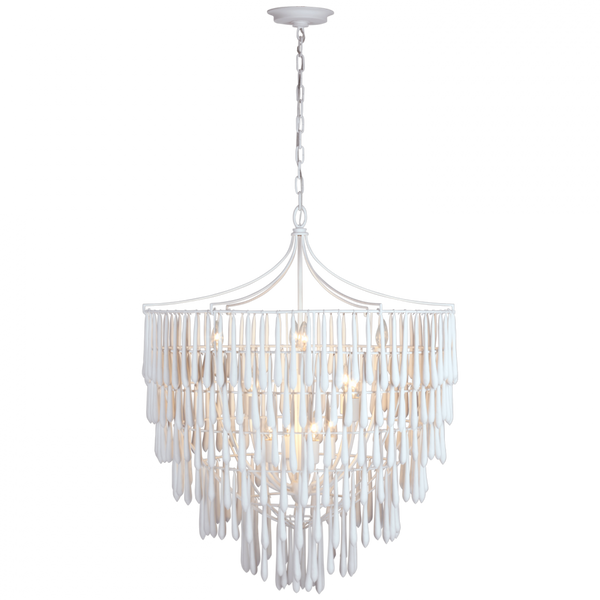 Large Chandelier, 12-Light, Plaster White, 32.25"W (JN 5132PW CU0GU)