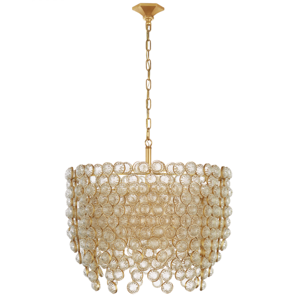 Chandelier, 8-Light, Gild, Crystal, 28.5"W (JN 5234G/CG CPTWP)