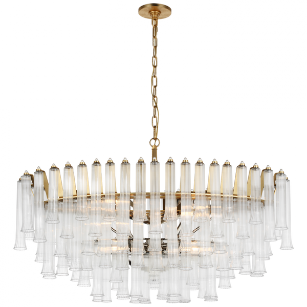 X-Large Oval Chandelier, 8-Light, Gild, 20.25"W (JN 5255G-CG CX14V)