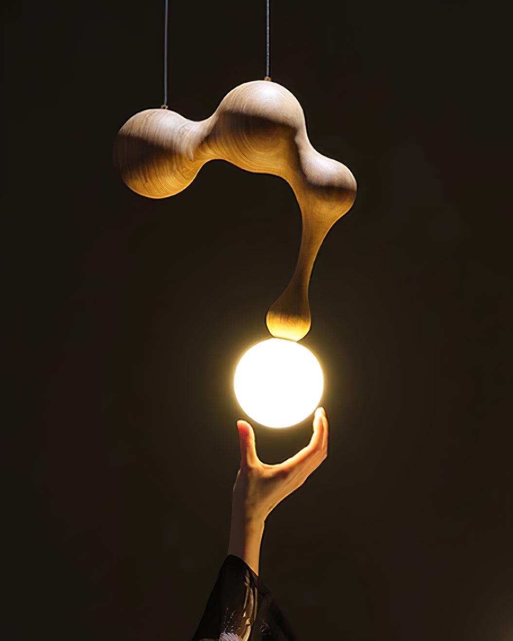 Jenna Wooden Hanging light Pendant Lamp