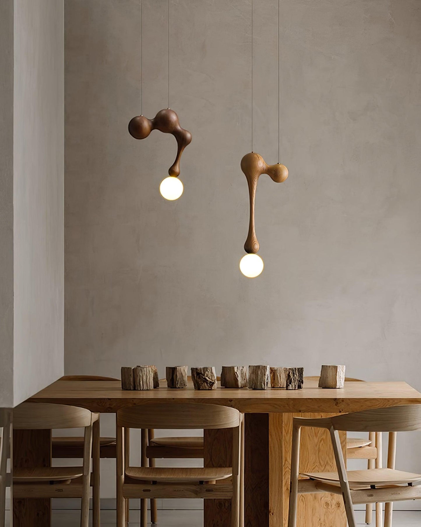 Jenna Wooden Hanging light Pendant Lamp