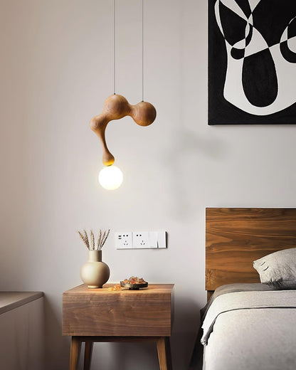 Jenna Wooden Hanging light Pendant Lamp